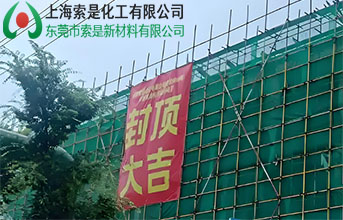 索是成功完成年產(chǎn)5000噸粉末涂料助劑項目封頂儀式!